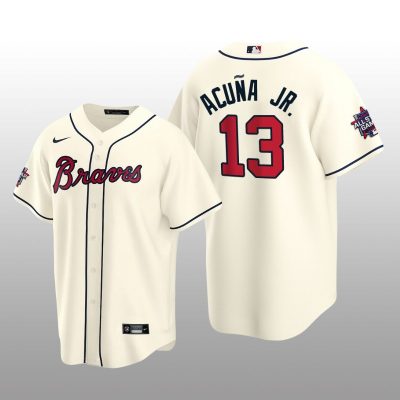 Atlanta Braves Ronald Acuna Jr. Cream MLB All-Star Game Replica Jersey