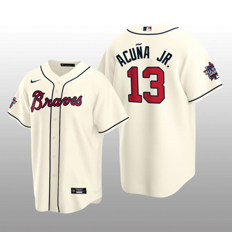 Atlanta Braves Ronald Acuna Jr. Cream MLB All-Star Game Replica Jersey