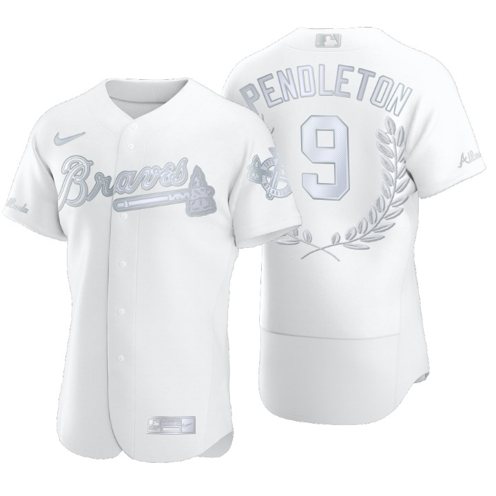 Atlanta Braves Terry Pendleton White Awards Collection NL MVP Jersey