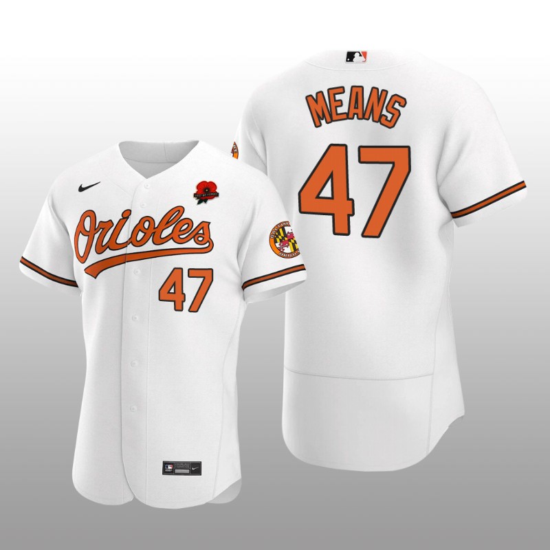 Baltimore Orioles John Means Authentic White Memorial Day Jersey