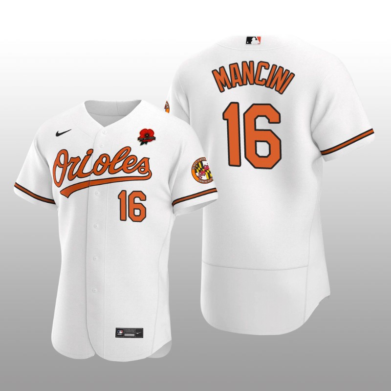 Baltimore Orioles Trey Mancini Authentic White Memorial Day Jersey