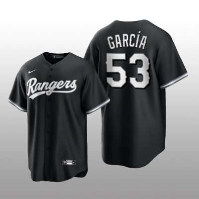 Black Rangers Adolis Garcia All Black Fashion Serise Replica Jersey