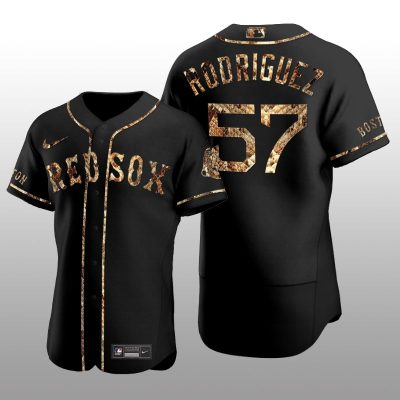 Boston Red Sox Eduardo Rodriguez Python Skin Authentic Black Jersey