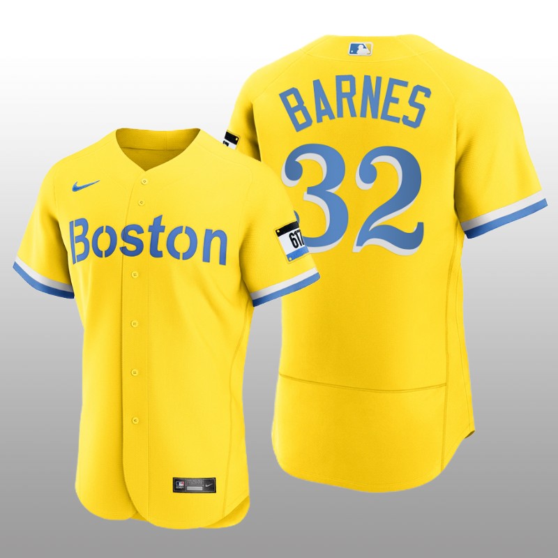 Boston Red Sox Matt Barnes City Connect Authentic Gold Jersey
