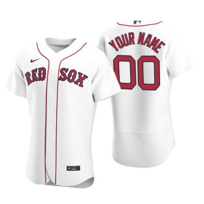 Boston Red Sox White 2020 Home Authentic Custom Men's Jersey