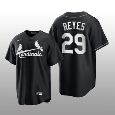 Cardinals Alex Reyes All Black Fashion Serise Replica Jersey Black White