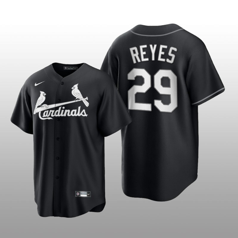Cardinals Alex Reyes All Black Fashion Serise Replica Jersey Black White