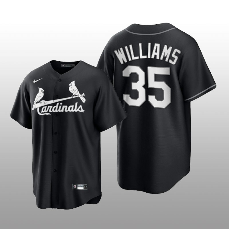 Cardinals Justin Williams All Black Fashion Serise Replica Jersey Black White