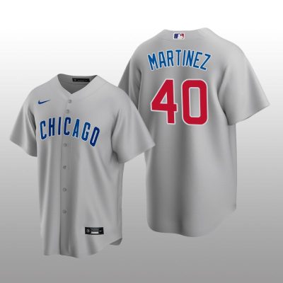 Chicago Cubs Jose Martinez Gray Replica Road Jersey