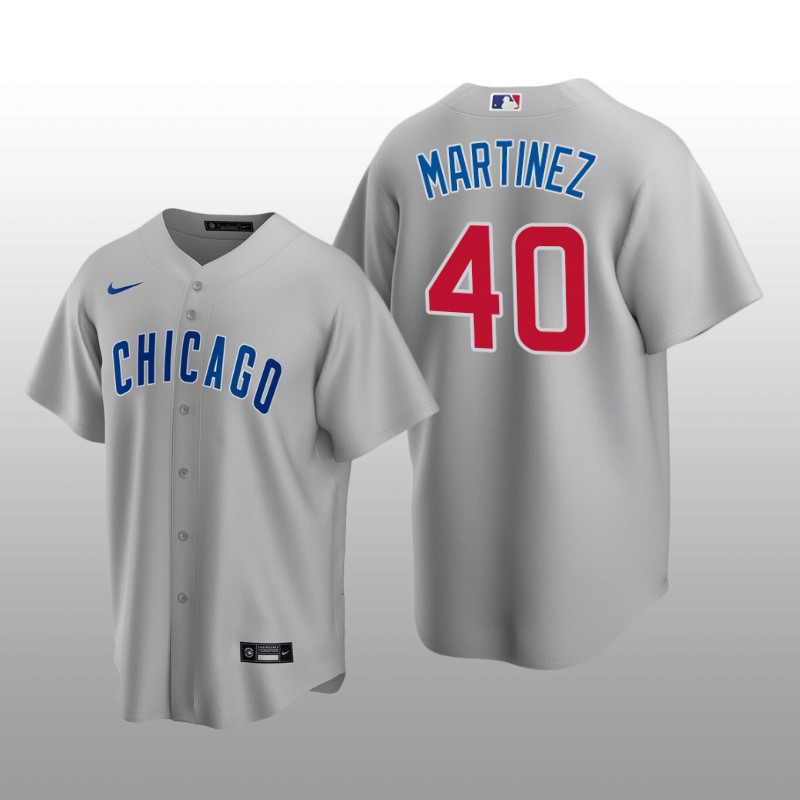 Chicago Cubs Jose Martinez Gray Replica Road Jersey