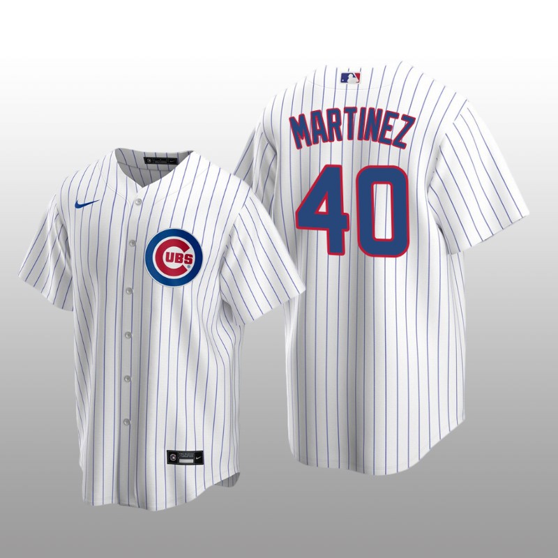 Chicago Cubs Jose Martinez White Replica Home Jersey
