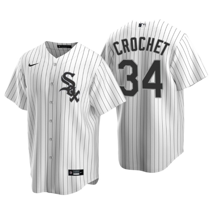 Chicago White Sox Garrett Crochet White 2020 MLB Draft Home Replica Jersey