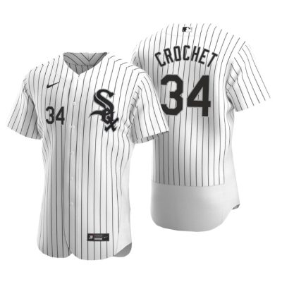 Chicago White Sox Garrett Crochet White Authentic 2020 MLB Draft Home Jersey
