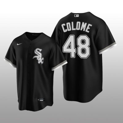 Chicago White Sox Men's Replica Alternate Jersey Alex Colome Black Nike