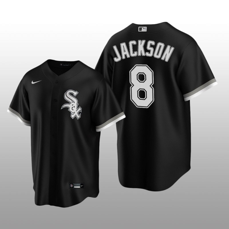 Chicago White Sox Men's Replica Alternate Jersey Bo Jackson Black Nike