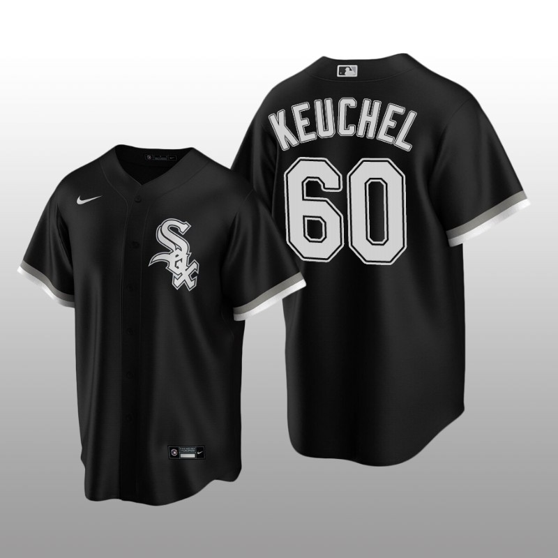 Chicago White Sox Men's Replica Alternate Jersey Dallas Keuchel Black Nike