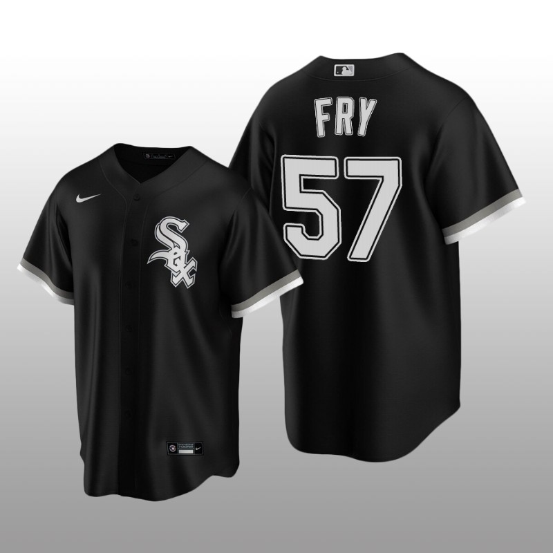 Chicago White Sox Men's Replica Alternate Jersey Jace Fry Black Nike