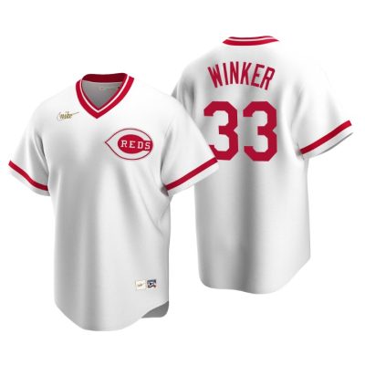 Cincinnati Reds Jesse Winker White Cooperstown Collection Home Jersey