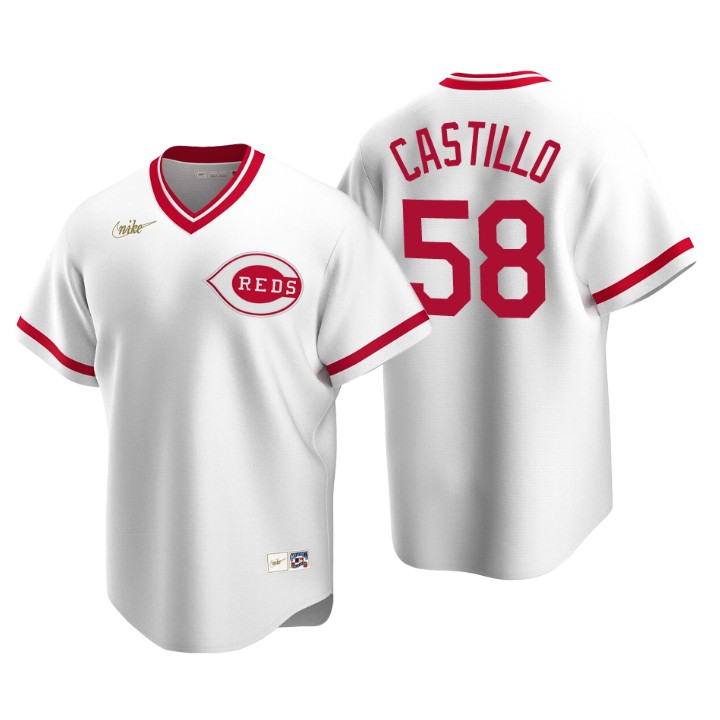 Cincinnati Reds Luis Castillo White Cooperstown Collection Home Jersey