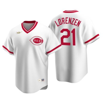 Cincinnati Reds Michael Lorenzen White Cooperstown Collection Home Jersey