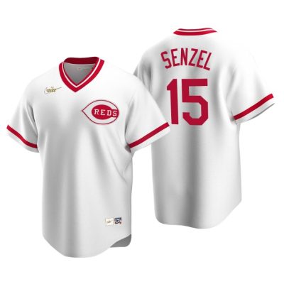Cincinnati Reds Nick Senzel White Cooperstown Collection Home Jersey