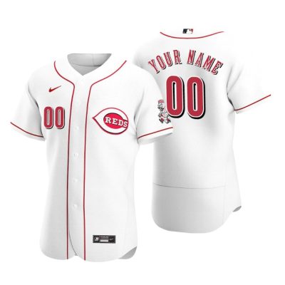 Cincinnati Reds White 2020 Home Authentic Custom Men's Jersey