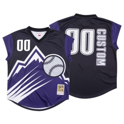 Colorado Rockies Purple 1999 Turn Ahead The Clock Custom Jersey