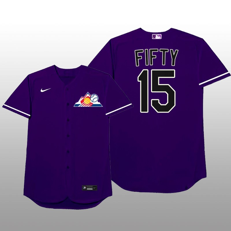 Colorado Rockies Raimel Tapia MLB Players Weekend Nickname Purple Jersey