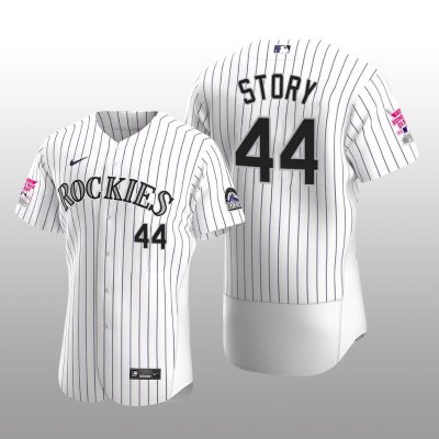 Colorado Rockies Trevor Story MLB All-Star Game Home Run Derby White Purple Jersey