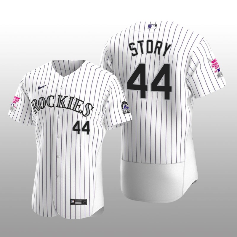 Colorado Rockies Trevor Story MLB All-Star Game Home Run Derby White Purple Jersey