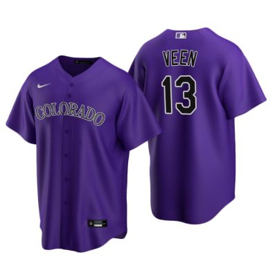 Colorado Rockies Zac Veen Purple 2020 MLB Draft Alternate Replica Jersey