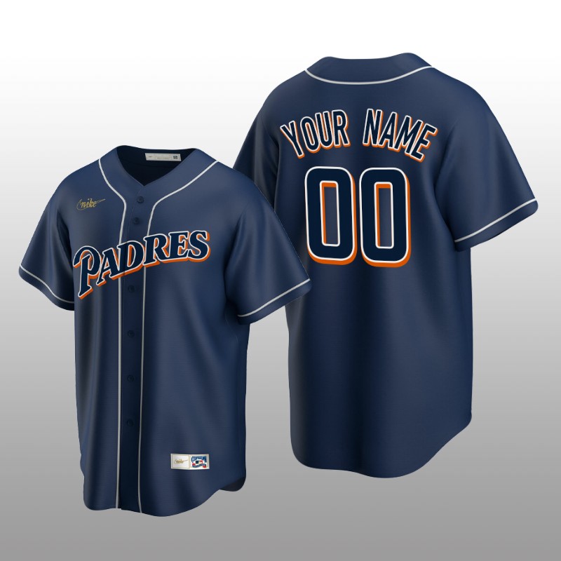 Cooperstown Collection Custom San Diego Padres Navy Men's Jersey