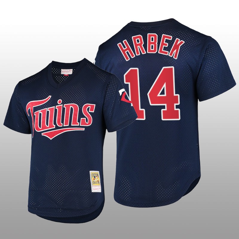 Cooperstown Collection Minnesota Twins Kent Hrbek Batting Practice Navy Mesh Jersey