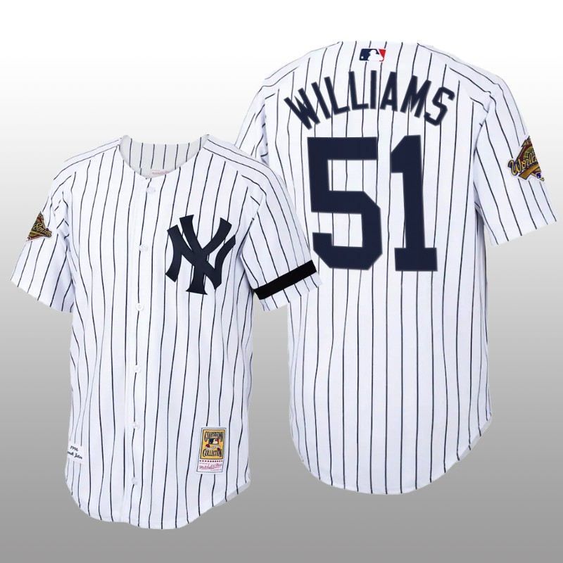Cooperstown Collection New York Yankees Bernie Williams Authentic Home White Jersey