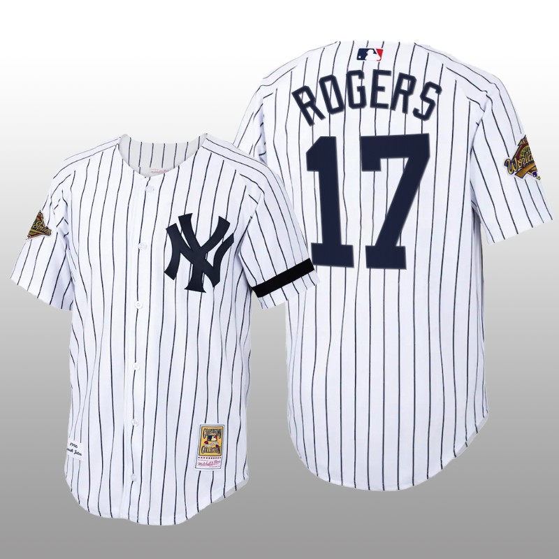 Cooperstown Collection New York Yankees Kenny Rogers Authentic Home White Jersey