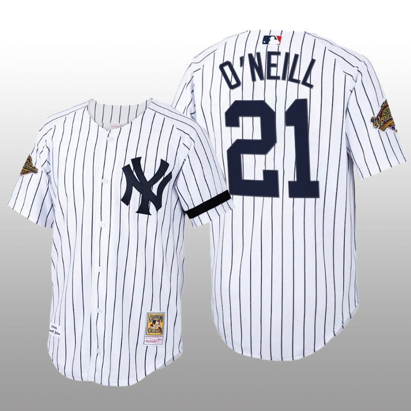 Cooperstown Collection New York Yankees Paul O'Neill Authentic Home White Jersey