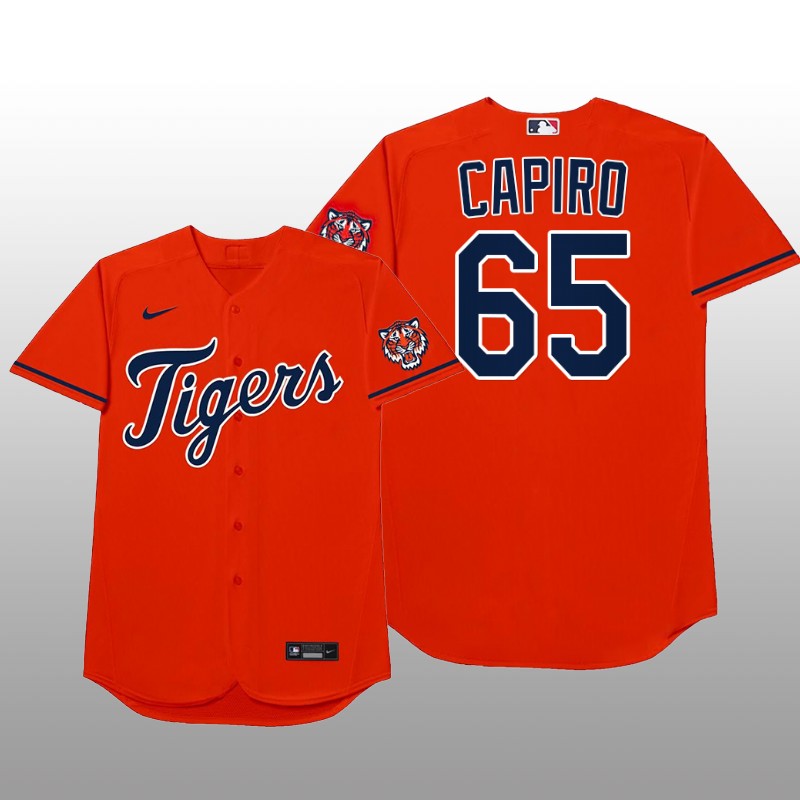Detroit Tigers Gregory Soto MLB Players Weekend Nickname Orange Jersey