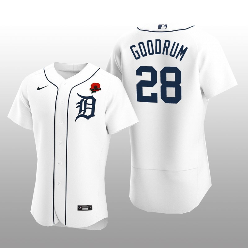 Detroit Tigers Niko Goodrum Authentic White Memorial Day Jersey