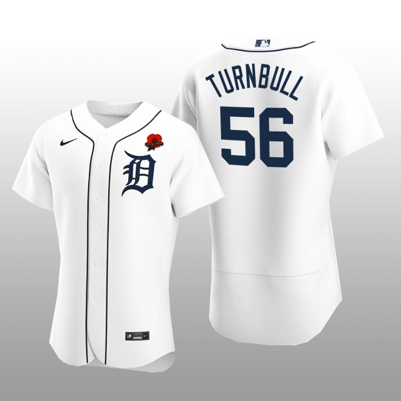 Detroit Tigers Spencer Turnbull Authentic White Memorial Day Jersey
