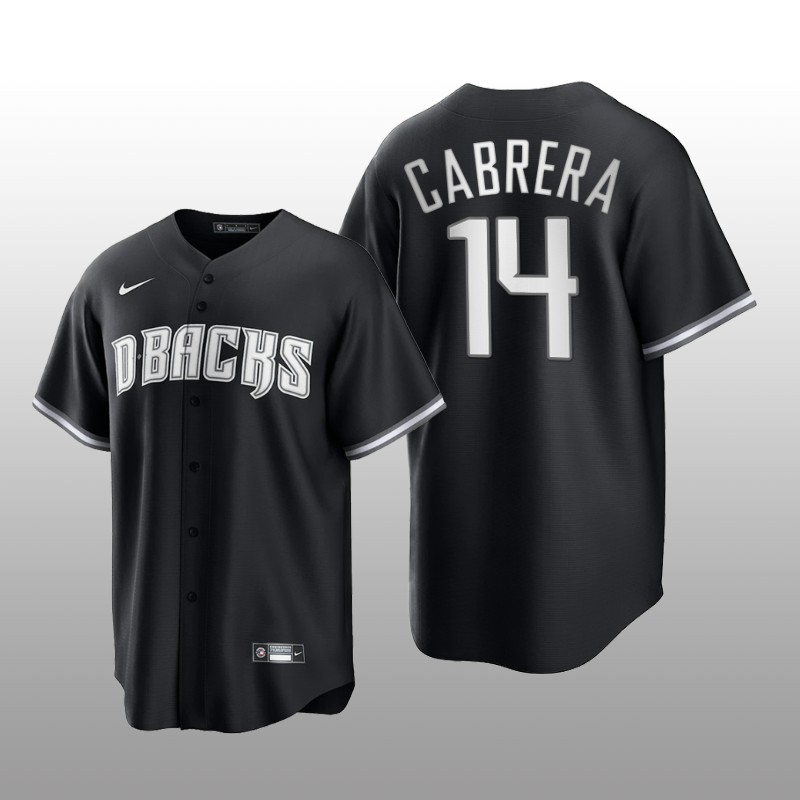 Diamondbacks Asdrubal Cabrera All Black Fashion Serise Replica Jersey Black White