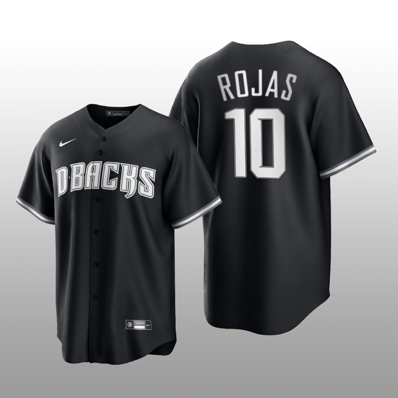 Diamondbacks Josh Rojas All Black Fashion Serise Replica Jersey Black White