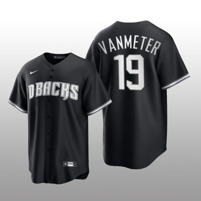 Diamondbacks Josh VanMeter All Black Fashion Serise Replica Jersey Black White