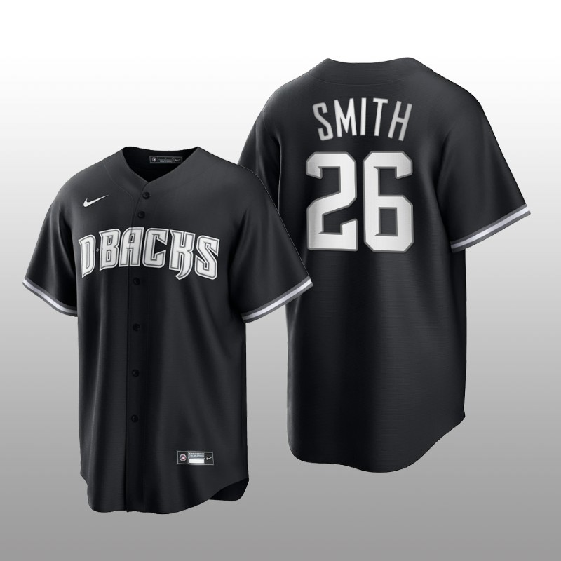 Diamondbacks Pavin Smith All Black Fashion Serise Replica Jersey Black White