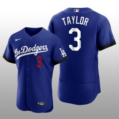 Dodgers Chris Taylor City Connect Royal Authentic Jersey