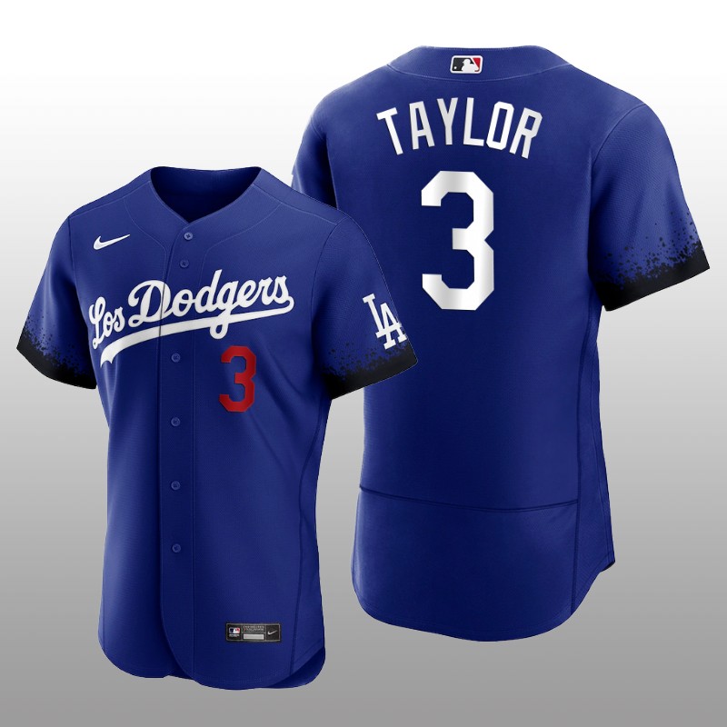 Dodgers Chris Taylor City Connect Royal Authentic Jersey