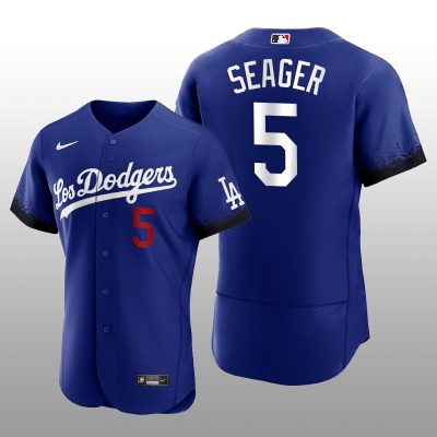 Dodgers Corey Seager City Connect Royal Authentic Jersey