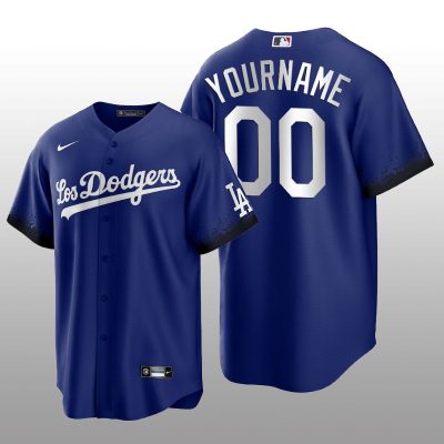 Dodgers Custom City Connect Royal Replica Jersey