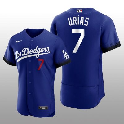 Dodgers Julio Urias City Connect Royal Authentic Jersey