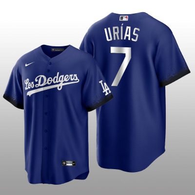 Dodgers Julio Urias City Connect Royal Replica Jersey