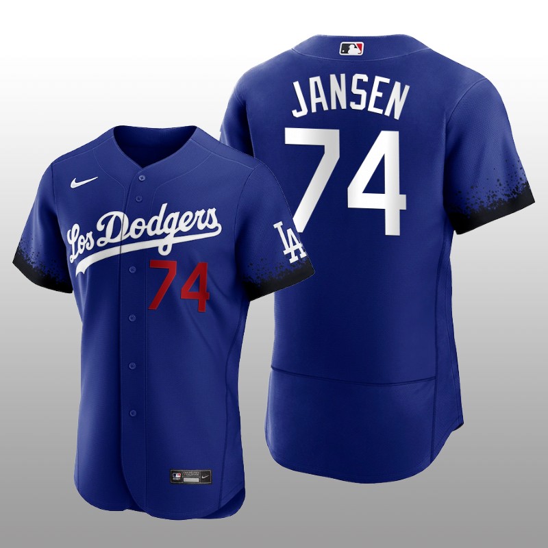 Dodgers Kenley Jansen City Connect Royal Authentic Jersey